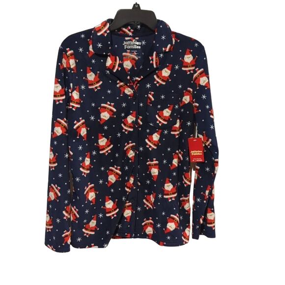 Jammies for Families Santa Top, NWT, M - Picture 1 of 4